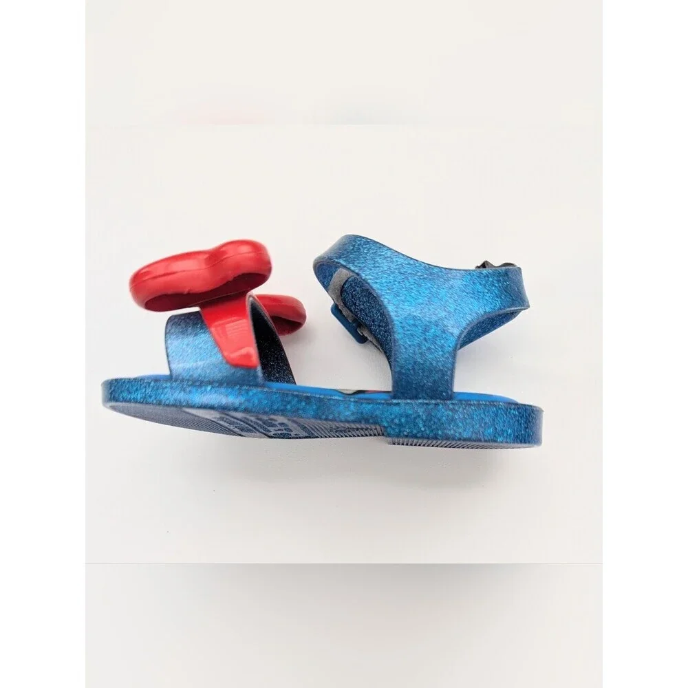 Mini Melissa Disney Snow White Sandals w/Red Bow Accent - Size 5